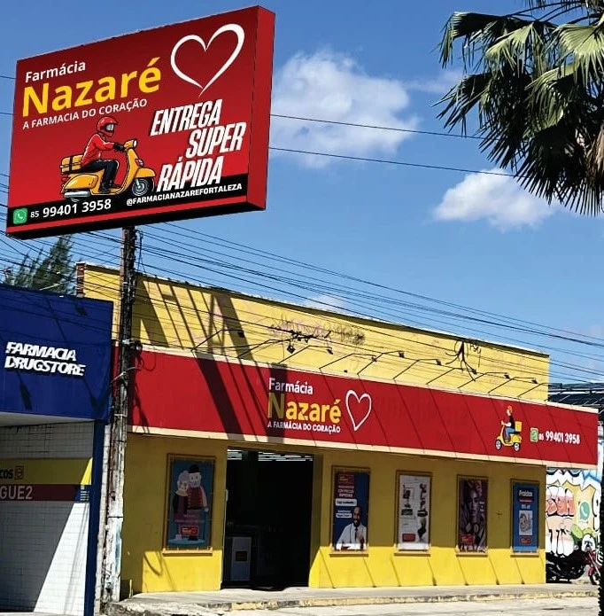 Farmácia Nazaré - Fachada unidade Serrinha em Fortaleza